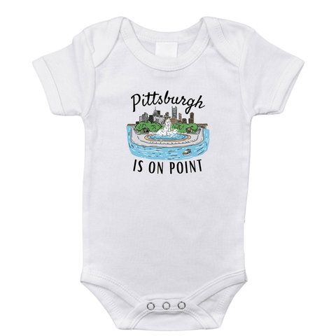 Pittsburgh Baby Onesie - Soft Cotton Infant Bodysuit | Adorable Baby Shower Gift Clothing - YinzerShop