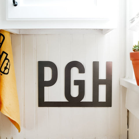 Pittsburgh Bar Wall Decor – Steel Wall Art | Metal Bar Sign for Urban Home Wall Decor - YinzerShop