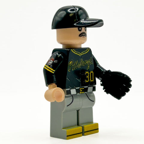 Pittsburgh Baseball Minifig Paul 30 - Custom LEGO Pirates Pitcher Toy Custom LEGO Minifigure - YinzerShop