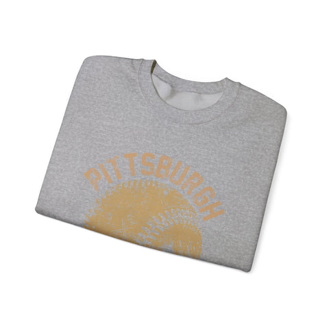 Pittsburgh Baseball Skyline - Heavy Blend™ Crewneck Sweatshirt Sweatshirt - YinzerShop