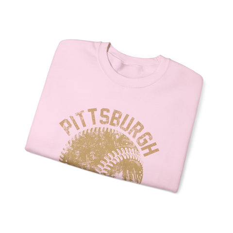 Pittsburgh Baseball Skyline - Heavy Blend™ Crewneck Sweatshirt Sweatshirt - YinzerShop