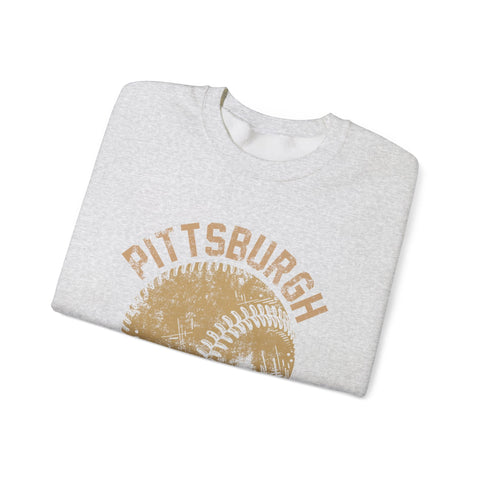 Pittsburgh Baseball Skyline - Heavy Blend™ Crewneck Sweatshirt Sweatshirt - YinzerShop