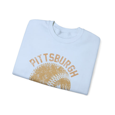 Pittsburgh Baseball Skyline - Heavy Blend™ Crewneck Sweatshirt Sweatshirt - YinzerShop