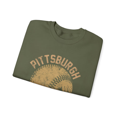 Pittsburgh Baseball Skyline - Heavy Blend™ Crewneck Sweatshirt Sweatshirt - YinzerShop