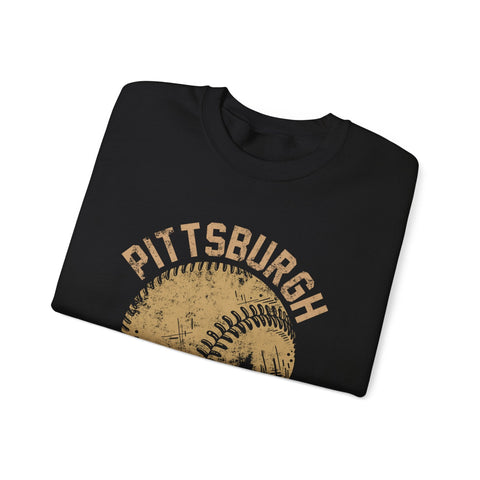 Pittsburgh Baseball Skyline - Heavy Blend™ Crewneck Sweatshirt Sweatshirt - YinzerShop
