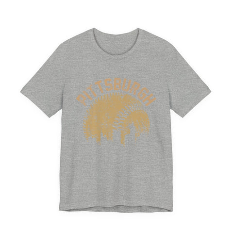 Pittsburgh Baseball Skyline - Unisex Jersey Short Sleeve Tee T-Shirt - YinzerShop
