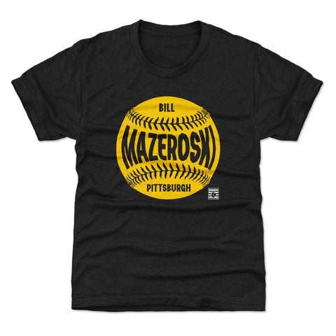 Pittsburgh Baseball T-Shirt – Bill Mazeroski Kids Crewneck Short Sleeve Tee Kids T-Shirt - YinzerShop