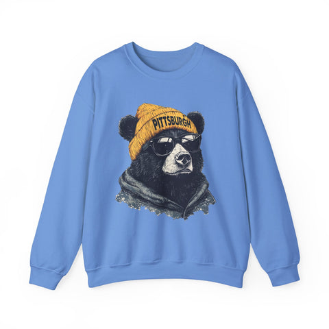 Pittsburgh Bear - Heavy Blend™ Crewneck Sweatshirt Sweatshirt - YinzerShop