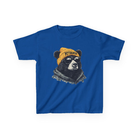 Pittsburgh Bear - Kids Graphic T-Shirt Kids Apparel - YinzerShop