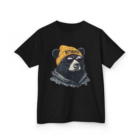 Pittsburgh Bear - Kids Graphic T-Shirt Kids Apparel - YinzerShop