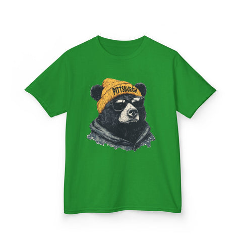 Pittsburgh Bear - Kids Graphic T-Shirt Kids Apparel - YinzerShop