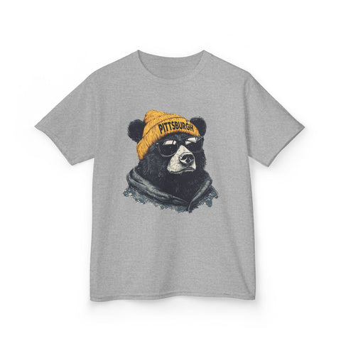 Pittsburgh Bear - Kids Graphic T-Shirt Kids Apparel - YinzerShop