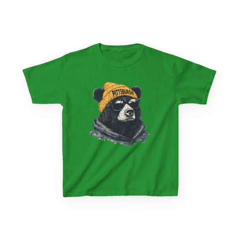 Pittsburgh Bear - Kids Graphic T-Shirt Kids Apparel - YinzerShop