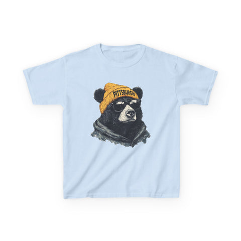 Pittsburgh Bear - Kids Graphic T-Shirt Kids Apparel - YinzerShop