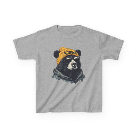 Pittsburgh Bear - Kids Graphic T-Shirt Kids Apparel - YinzerShop