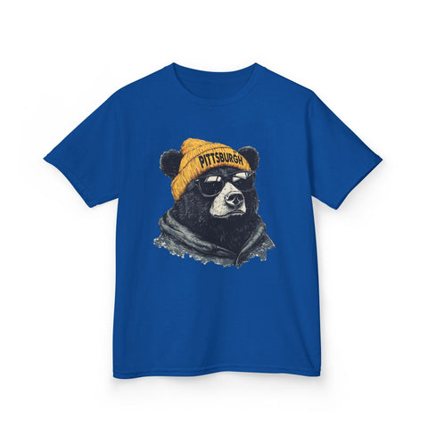 Pittsburgh Bear - Kids Graphic T-Shirt Kids Apparel - YinzerShop