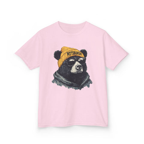 Pittsburgh Bear - Kids Graphic T-Shirt Kids Apparel - YinzerShop
