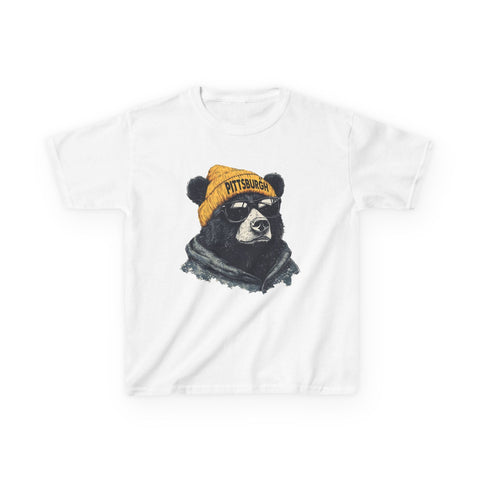 Pittsburgh Bear - Kids Graphic T-Shirt Kids Apparel - YinzerShop
