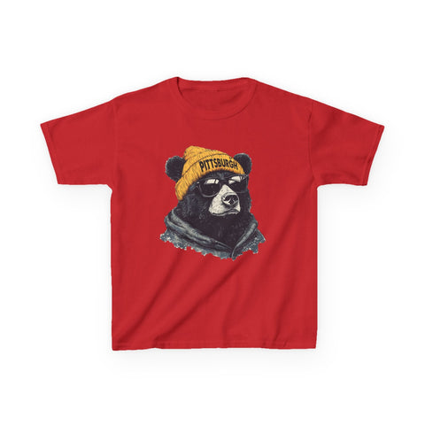 Pittsburgh Bear - Kids Graphic T-Shirt Kids Apparel - YinzerShop