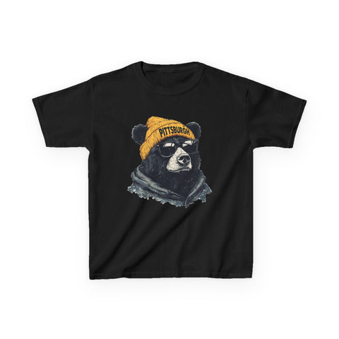 Pittsburgh Bear - Kids Graphic T-Shirt Kids Apparel - YinzerShop
