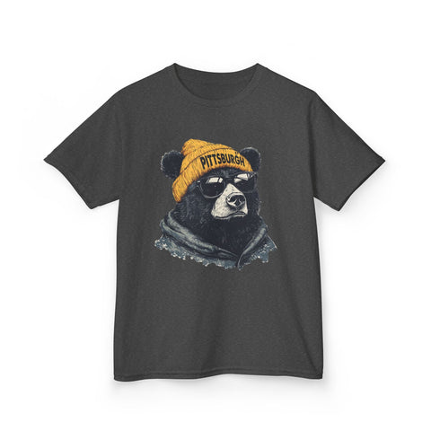 Pittsburgh Bear - Kids Graphic T-Shirt Kids Apparel - YinzerShop