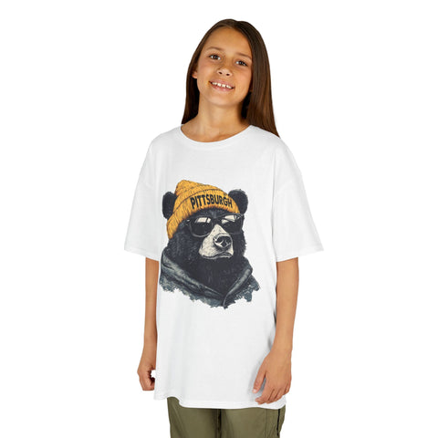 Pittsburgh Bear - Kids Graphic T-Shirt Kids Apparel - YinzerShop