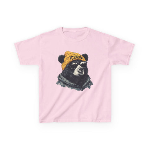 Pittsburgh Bear - Kids Graphic T-Shirt Kids Apparel - YinzerShop