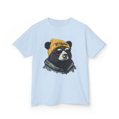 Pittsburgh Bear - Kids Graphic T-Shirt Kids Apparel - YinzerShop