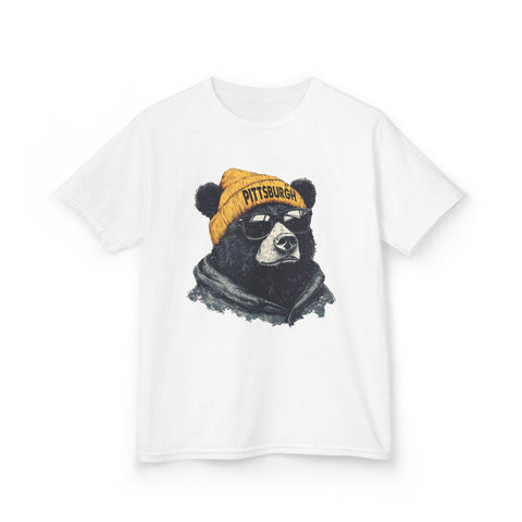 Pittsburgh Bear - Kids Graphic T-Shirt Kids Apparel - YinzerShop