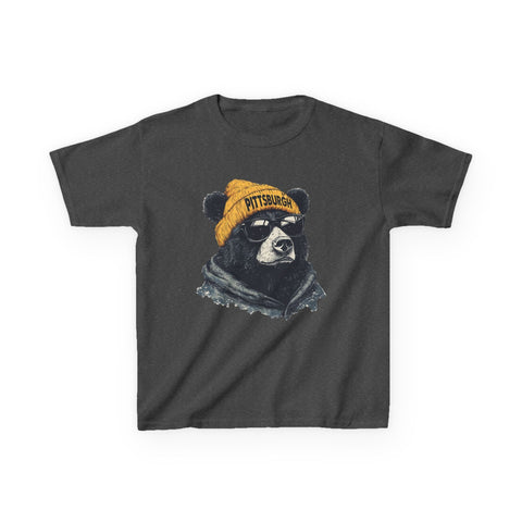 Pittsburgh Bear - Kids Graphic T-Shirt Kids Apparel - YinzerShop