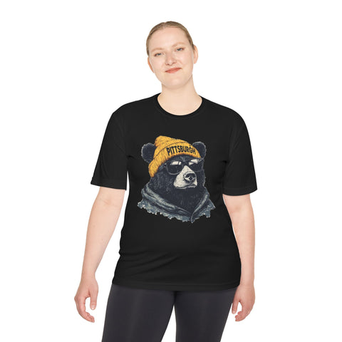 Pittsburgh Bear - Sport-Tek Unisex Moisture Wicking Tee T-Shirt - YinzerShop