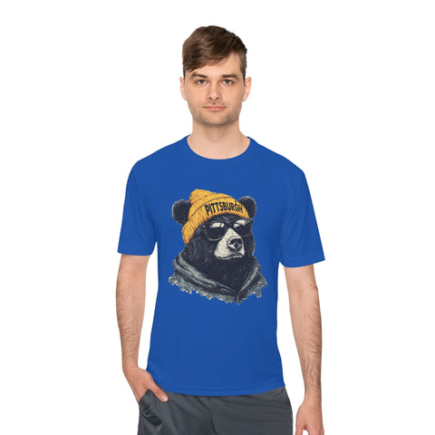 Pittsburgh Bear - Sport-Tek Unisex Moisture Wicking Tee T-Shirt - YinzerShop