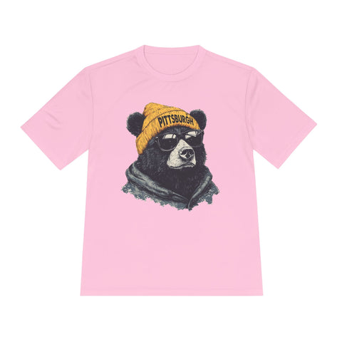 Pittsburgh Bear - Sport-Tek Unisex Moisture Wicking Tee T-Shirt - YinzerShop