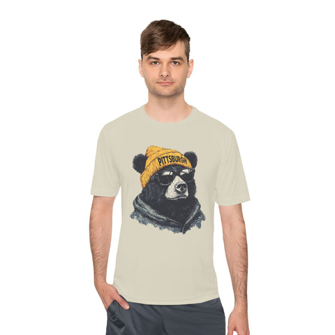 Pittsburgh Bear - Sport-Tek Unisex Moisture Wicking Tee T-Shirt - YinzerShop