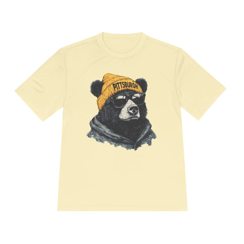 Pittsburgh Bear - Sport-Tek Unisex Moisture Wicking Tee T-Shirt - YinzerShop