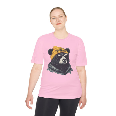Pittsburgh Bear - Sport-Tek Unisex Moisture Wicking Tee T-Shirt - YinzerShop