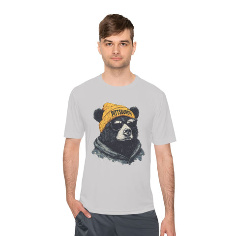 Pittsburgh Bear - Sport-Tek Unisex Moisture Wicking Tee T-Shirt - YinzerShop