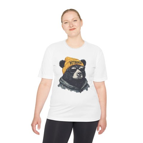 Pittsburgh Bear - Sport-Tek Unisex Moisture Wicking Tee T-Shirt - YinzerShop