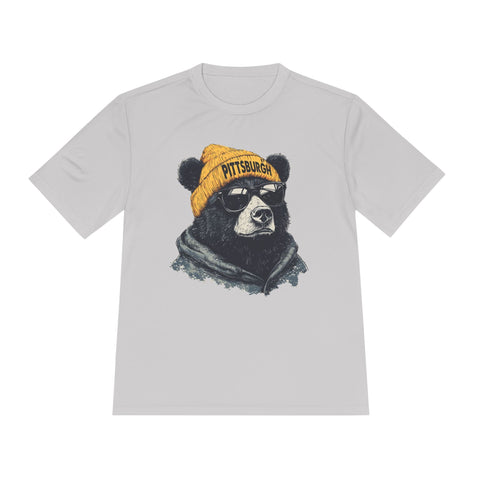 Pittsburgh Bear - Sport-Tek Unisex Moisture Wicking Tee T-Shirt - YinzerShop