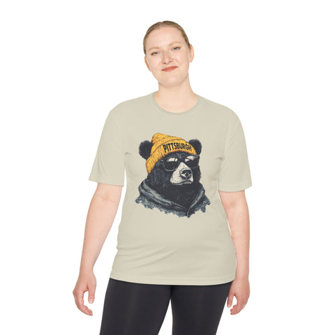 Pittsburgh Bear - Sport-Tek Unisex Moisture Wicking Tee T-Shirt - YinzerShop