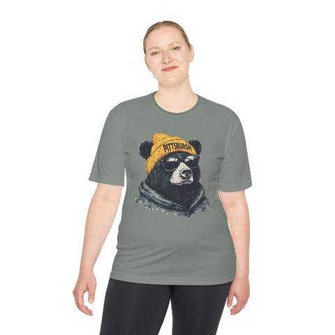 Pittsburgh Bear - Sport-Tek Unisex Moisture Wicking Tee T-Shirt - YinzerShop