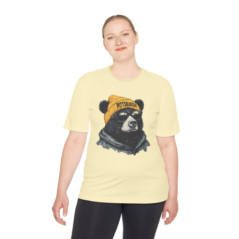 Pittsburgh Bear - Sport-Tek Unisex Moisture Wicking Tee T-Shirt - YinzerShop