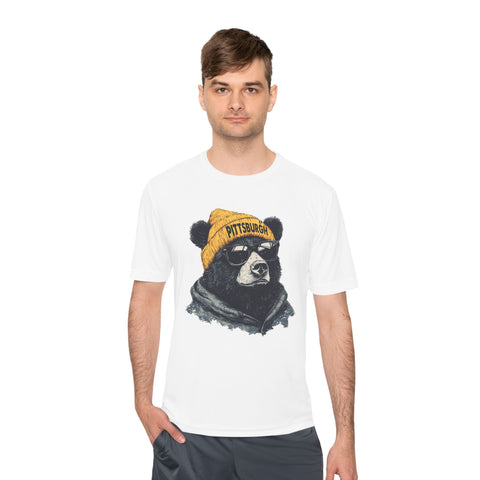 Pittsburgh Bear - Sport-Tek Unisex Moisture Wicking Tee T-Shirt - YinzerShop