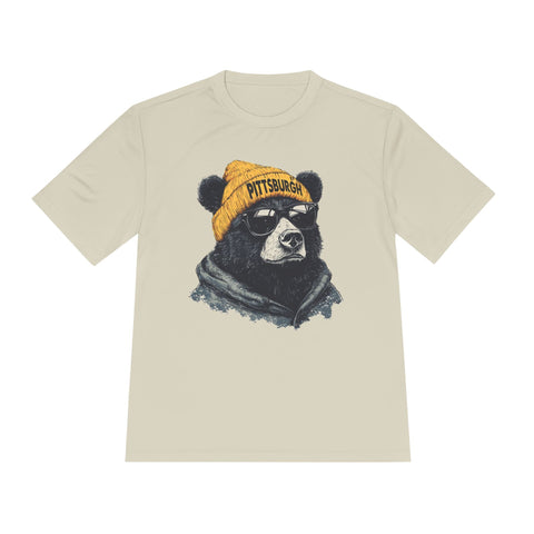 Pittsburgh Bear - Sport-Tek Unisex Moisture Wicking Tee T-Shirt - YinzerShop