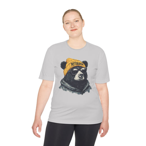 Pittsburgh Bear - Sport-Tek Unisex Moisture Wicking Tee T-Shirt - YinzerShop