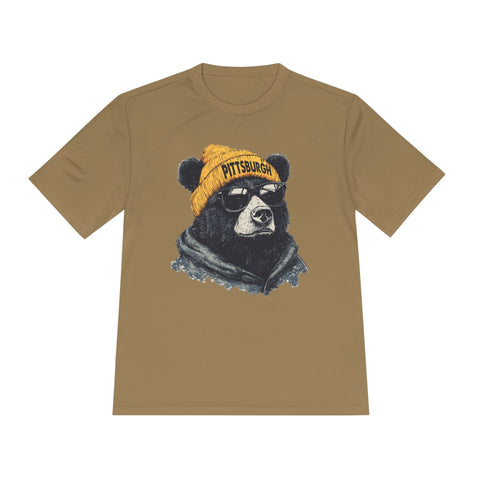 Pittsburgh Bear - Sport-Tek Unisex Moisture Wicking Tee T-Shirt - YinzerShop