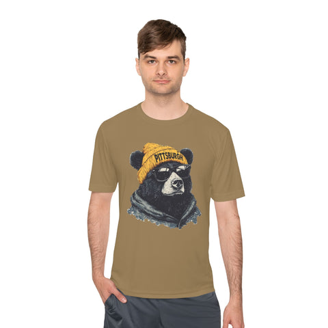 Pittsburgh Bear - Sport-Tek Unisex Moisture Wicking Tee T-Shirt - YinzerShop
