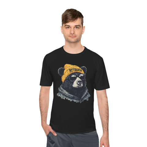 Pittsburgh Bear - Sport-Tek Unisex Moisture Wicking Tee T-Shirt - YinzerShop