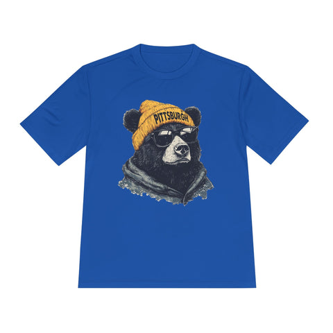 Pittsburgh Bear - Sport-Tek Unisex Moisture Wicking Tee T-Shirt - YinzerShop