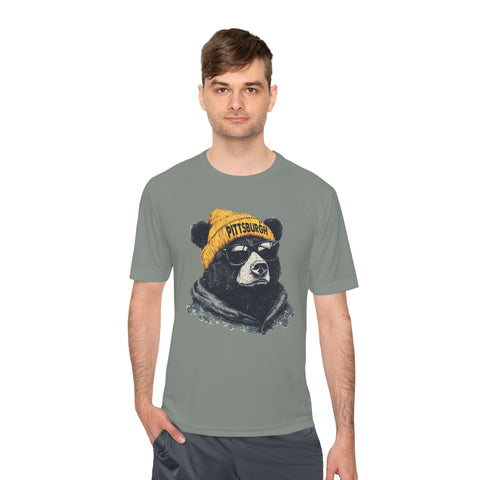 Pittsburgh Bear - Sport-Tek Unisex Moisture Wicking Tee T-Shirt - YinzerShop